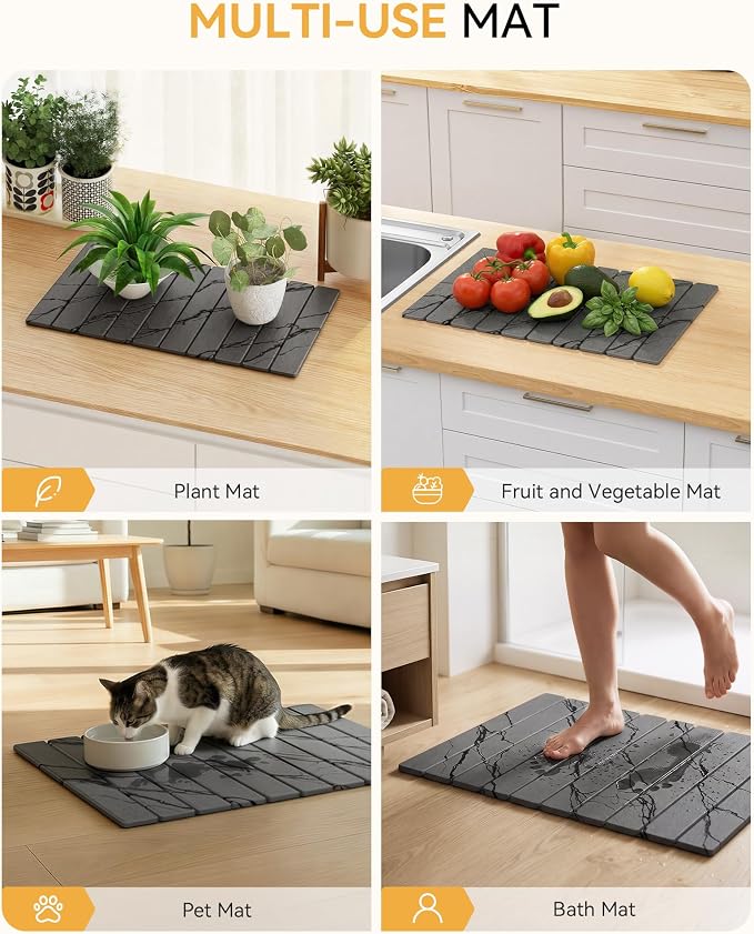 Yofidra Large Stone Dish Drying Mat - Image 5