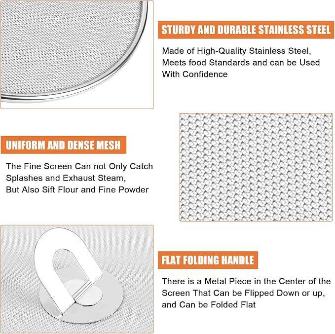 2-Pack Splatter Screens for Frying Pan - Image 3