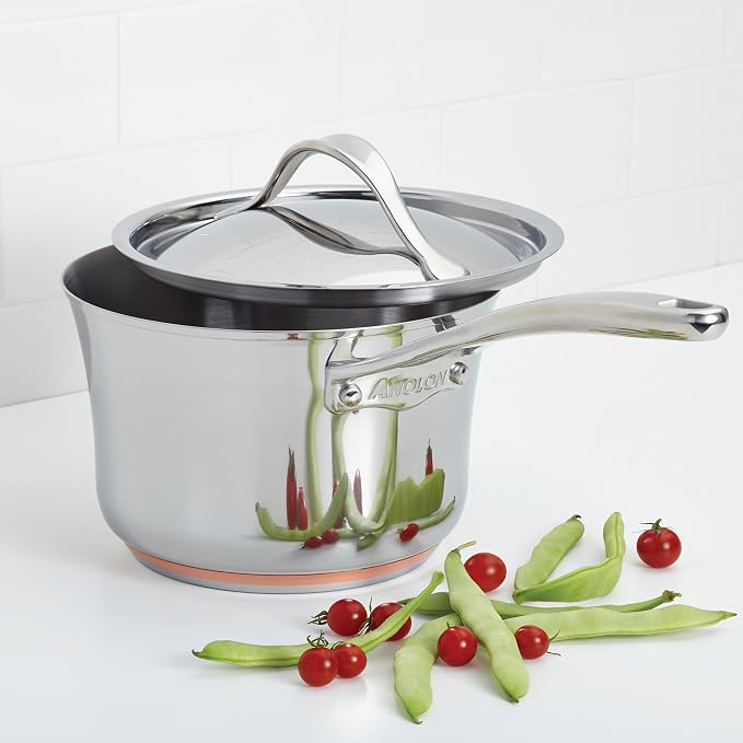 Anolon Nouvelle Stainless Steel Sauce Pan/Saucepan - Image 2