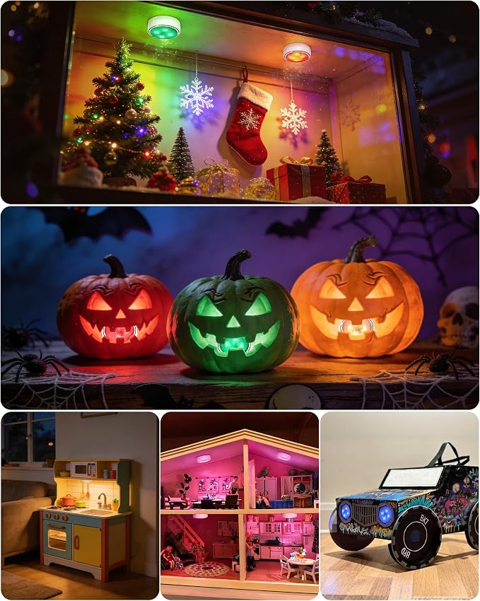 Under Cabinet Lighting, Battery Operated LED Puck Lights - Image 7