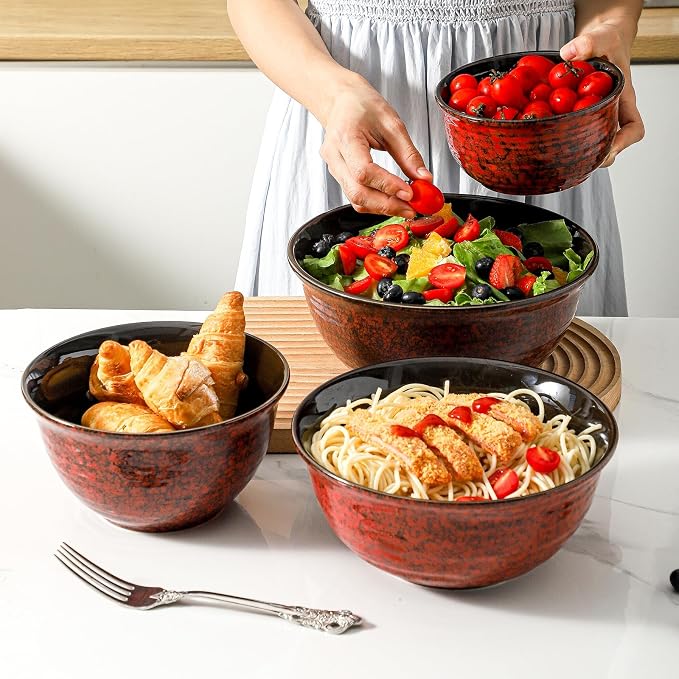 HASENSE Mixing Bowls, 2.1/1.5/1.0/0.5 Qt, Nesting Bowls - Image 7