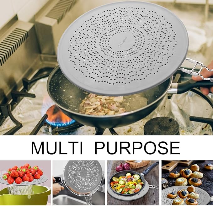 13” Silicone Splatter Screen Pan Cover - Image 5