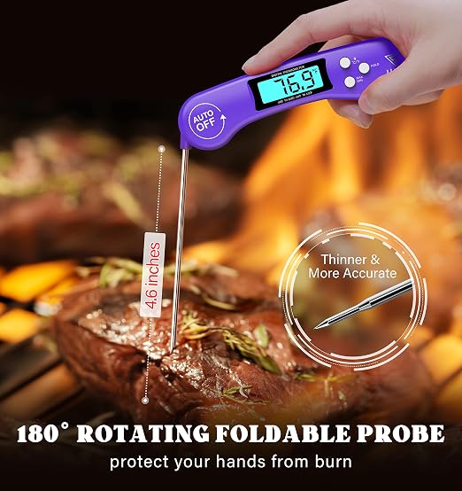 DOQAUS Digital Meat Thermometer, Instant Read Food Thermometer - Image 3