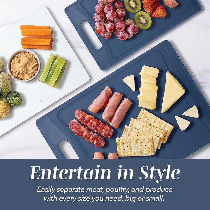 COOK WITH COLOR Non-Slip Cutting Board Set – Kitchen Essentials with Easy Grip - Image 6