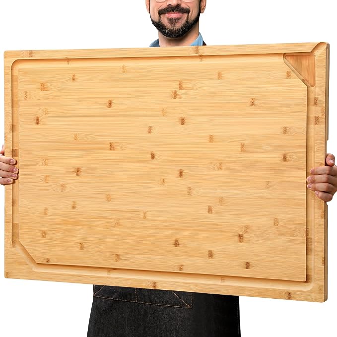 30 x 20 Extra Large Bamboo Cutting Board by HIWARE