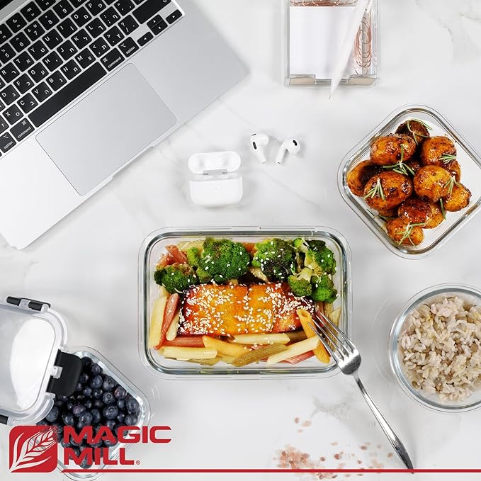 Magic Mill Premium Borosilicate Glass Food Storage Containers - Image 6