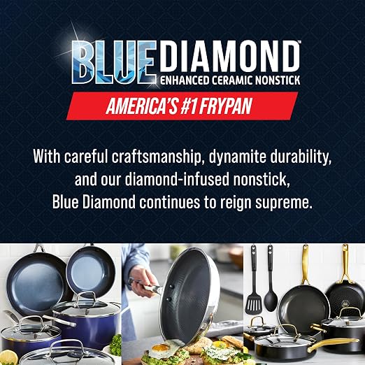 Blue Diamond Hybrid Nonstick Stainless Steel 1.57QT Saucepan - Image 7