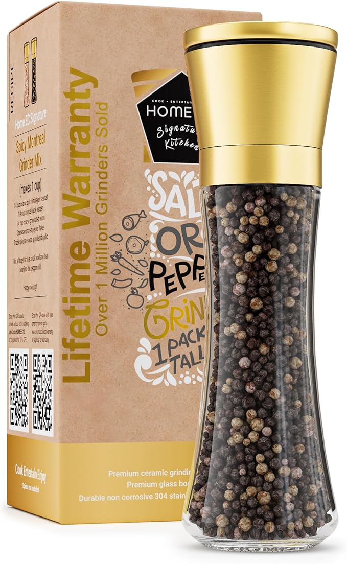 HOME EC Original Stainless Steel Salt or Pepper Grinder 1pk by HOMEEC