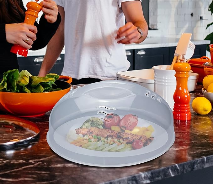 Microwave Splatter Cover for Food Large Microwave Plate Food Cover - Image 6
