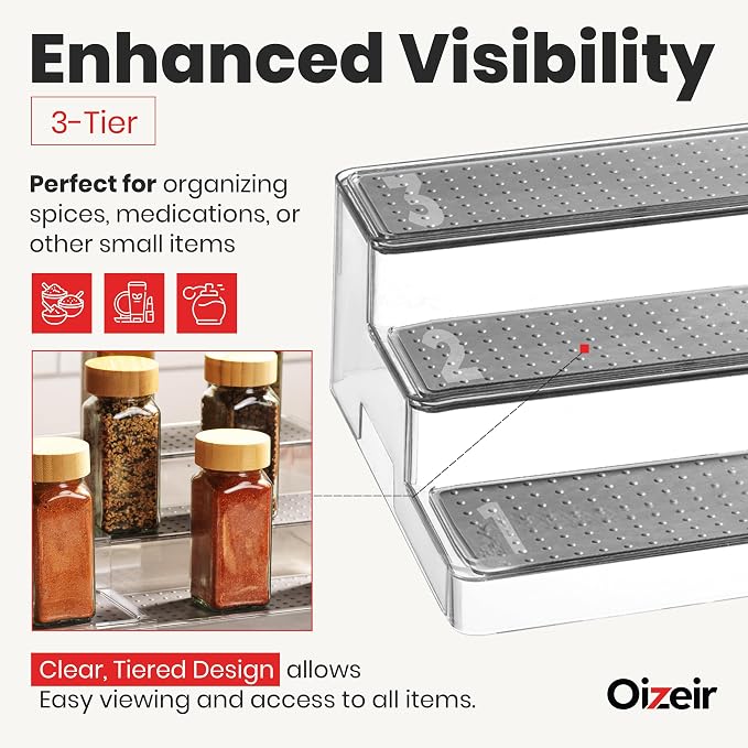 Oizeir Expandable Spice Rack Organizer - Image 4