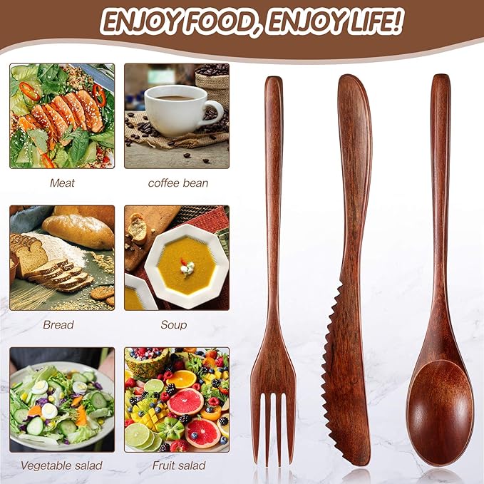 Geiserailie 12 Pcs Wooden Utensils - Image 5