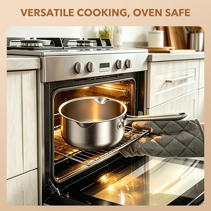 PekGema Stainless Steel Saucepan 2.5 Quart - Image 7