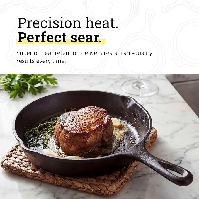 Lodge Seasoned Cast Iron Skillet 6.5 Inches - Image 4