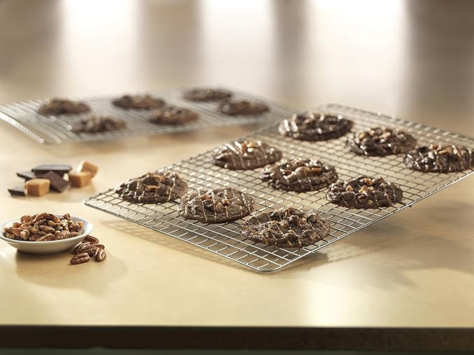 USA Pan Half Sheet Bakeable Cooling Rack, Steel Nonstick Wire - Image 2