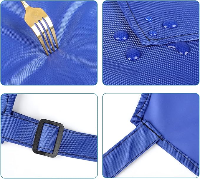 Gotega Waterproof Rubber Vinyl Apron Adjustable Dishwasher Apron - Image 5