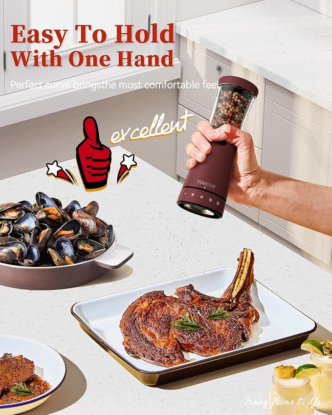 Electric Salt and Pepper Grinder Set - Image 3