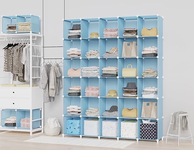 HOMIDEC Cube Storage Organizer 16-Cube Closet Organizer, Portable Closet - Image 7