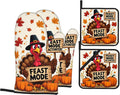 Turkey Oven Mitts with Matching Potholders by Unknown