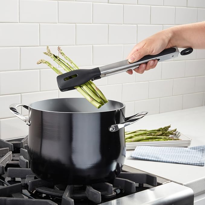 Cuisinart 12" Squared Head Silicone Tongs - Image 4