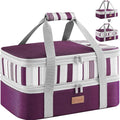 Lifewit Insulated Double Decker Casserole Carrier, Expandable Lasagna Lugger by Lifewit