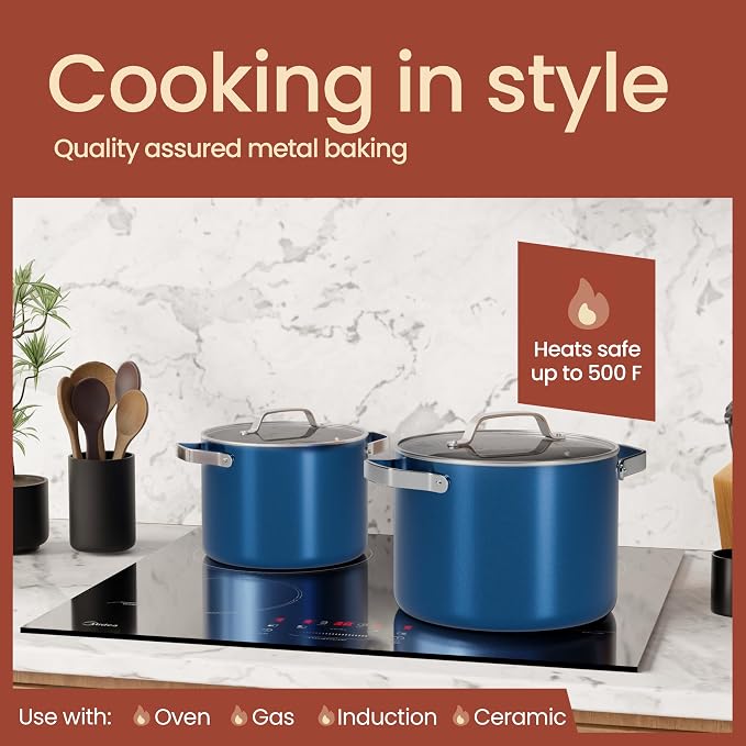 Bakken 5 Quart Ceramic Coated Stock Pot - Image 3
