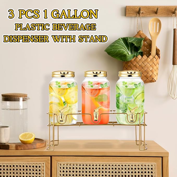 Tanlade 3 Pcs Plastic Drink Dispenser - Image 6