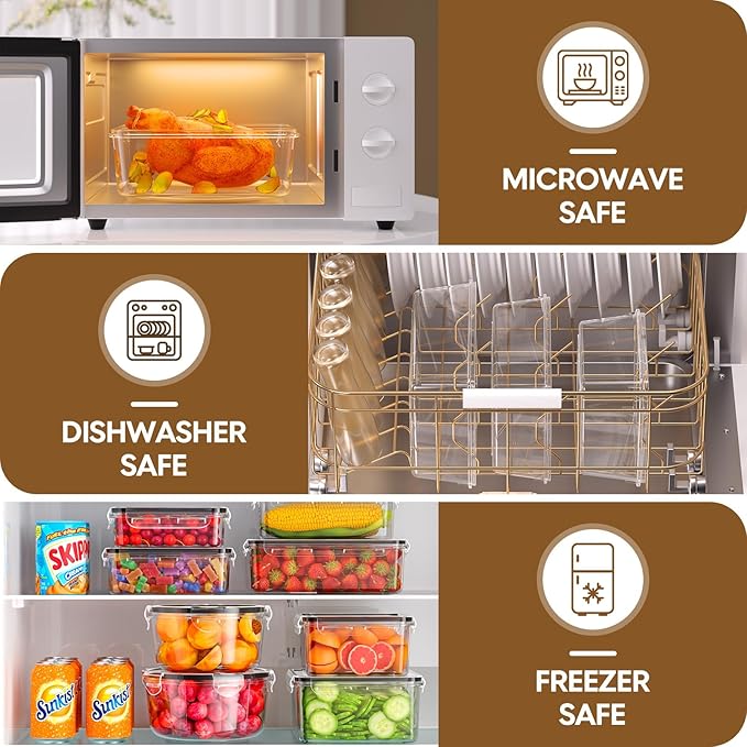 50 PCS Food Storage Containers - Image 5