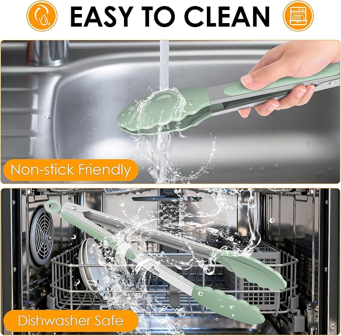 Hotec Mini Silicone Kitchen Tongs - Image 6
