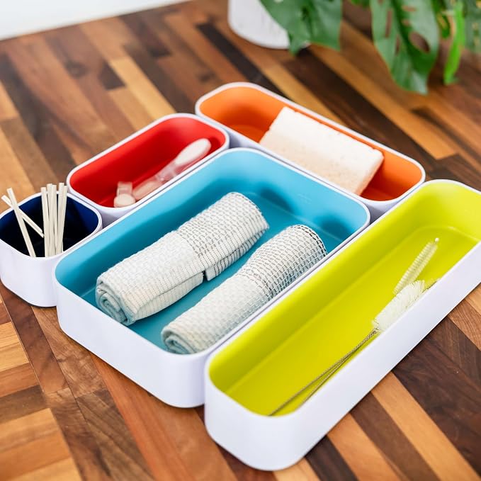Three by Three Seattle 10 Piece Metal Organizer Tray Set - Image 2