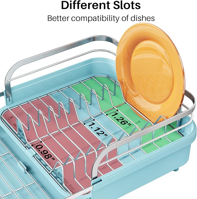SNTD Dish Drying Rack, Expandable Dish Rack - Image 6