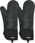 Extra Long Silicone Oven Mitts by FORATER
