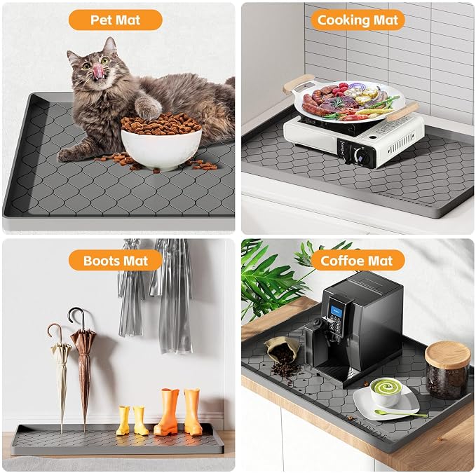 Winisok Silicone Under Sink Mat 28" x 19", kitchen Essentials and Gadgets - Image 5