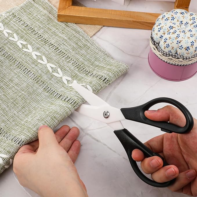 Ceramic Scissors 8" Kitchen Shears Scissors Ceramic Blade Kitchen Scissor All - Image 3