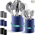 Kyraton Cooking Utensils Holder 2pcs, 360° Rotating Heavy Duty Plastic Kitchen by Kyraton