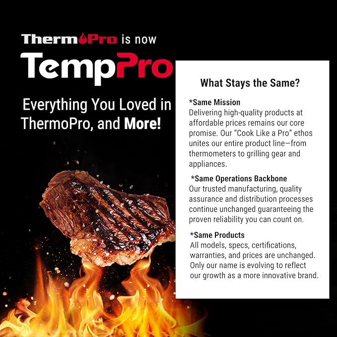 TempPro TP17 Dual Probe Digital Cooking Meat Thermometer Large LCD Backlight - Image 9