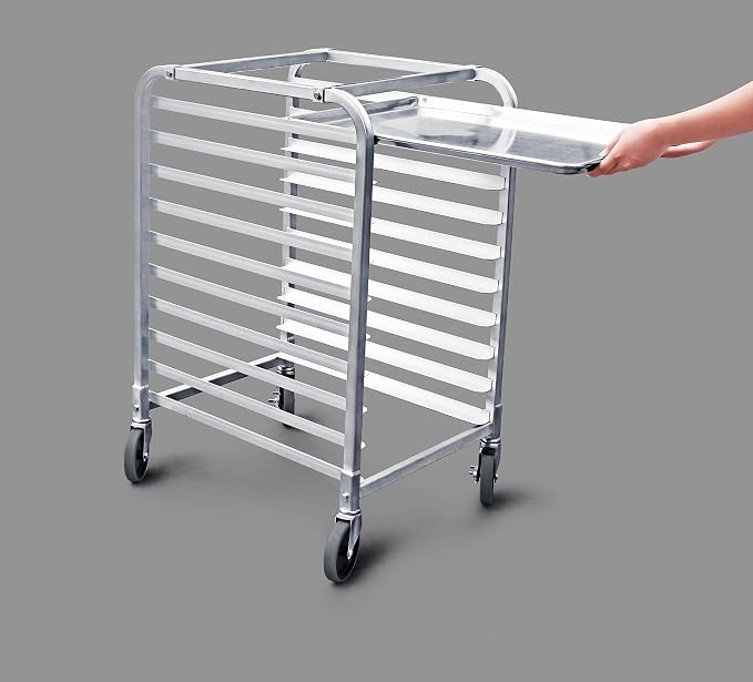 New Star Foodservice 36510 Commercial-Grade Aluminum 10-Tier Sheet Pan/Bun Pan - Image 8