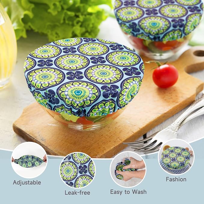 wegreeco Elastic Reusable Bowl Covers - Image 2