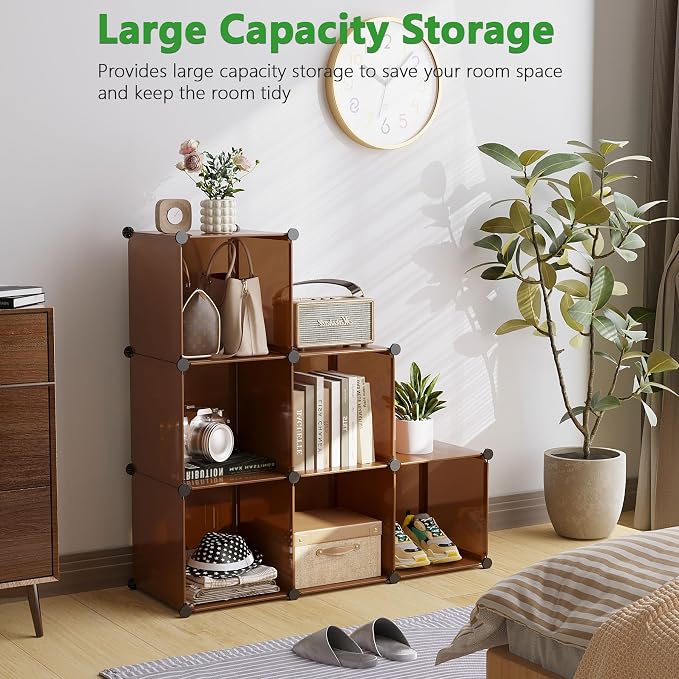 C&AHOME Cube Storage Organizer, 6-Cube Shelves Units, Closet Cabinet, DIY - Image 2