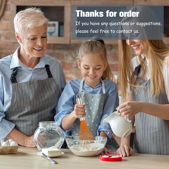 OYV Orange Silicone Whisk, Professional Whisks - Image 7