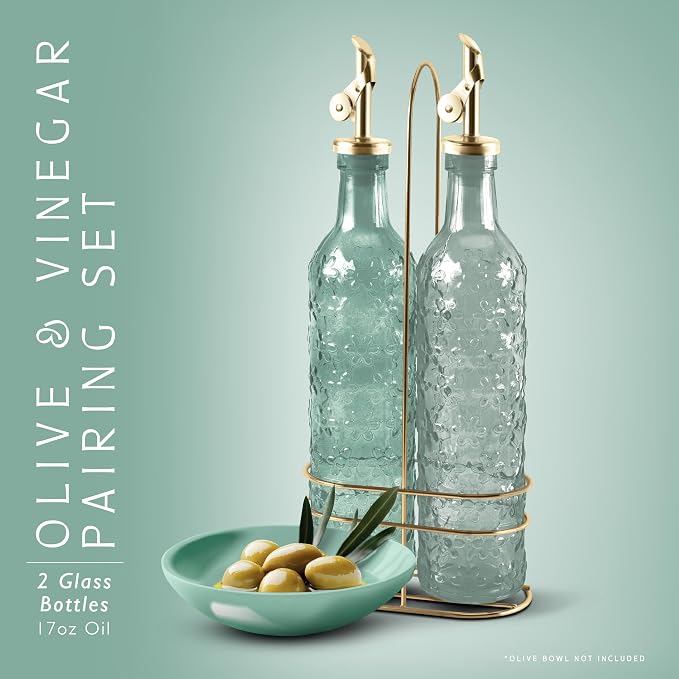COOK WITH COLOR Glass Olive Oil Bottle Dispenser - Image 2