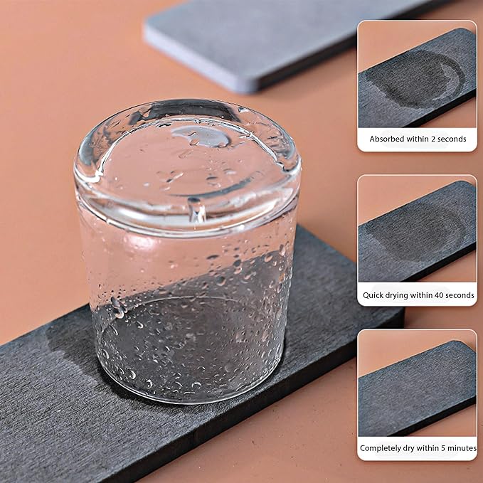 NiuYichee 2 Pcs Water Absorbing Stone Trays, Kitchen/Bathroom Sink Soap Dish - Image 7