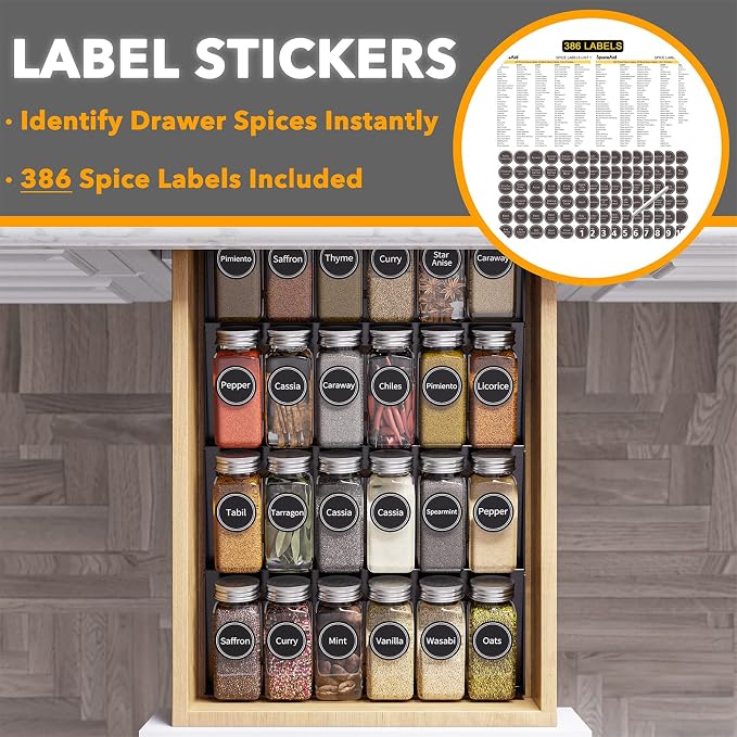 SpaceAid Spice Drawer Organizer - Image 3