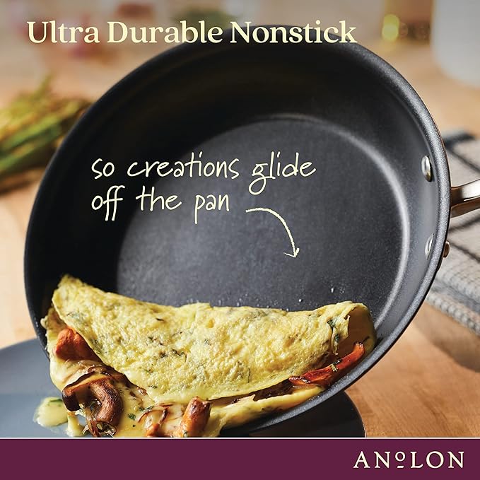 Anolon Advanced Home Hard-Anodized Nonstick Wide Stock Pot/Stockpot - Image 5