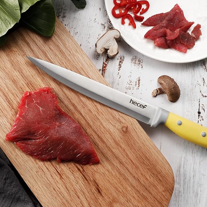 hecef Kitchen Knife Block Set, 14 Pieces Knife Set - Image 9