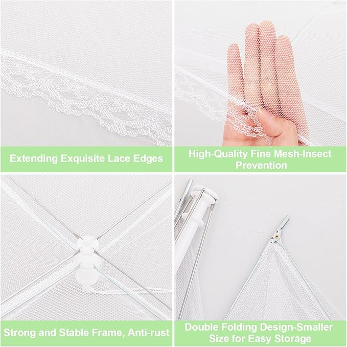 2 Pack Extra Large Mesh Food Covers - Image 6