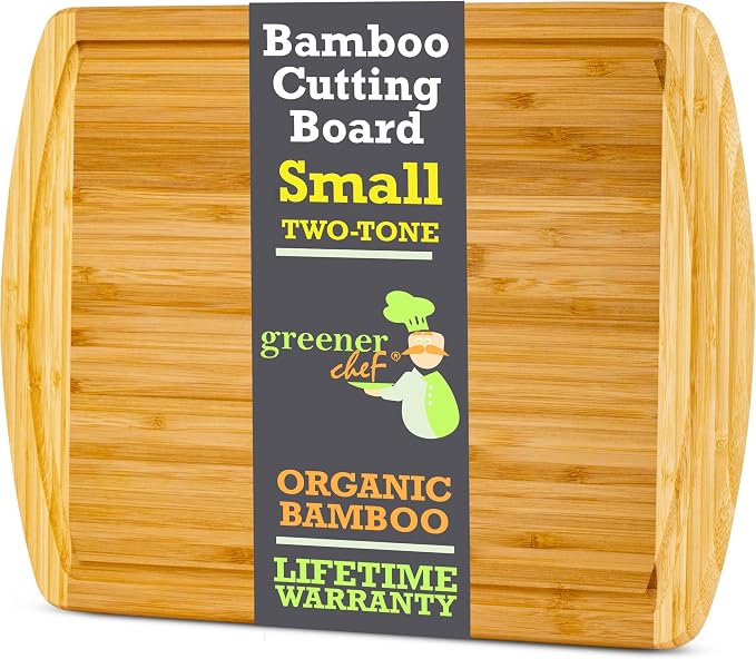 GREENER CHEF 12 Inch Small Bamboo Cutting Board - Image 7