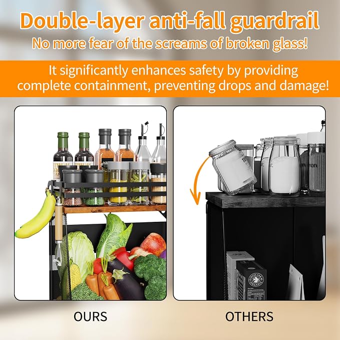 Magnetic Shelf for Fridge with Wood Lid - Image 4
