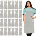 Janmercy 24 Pcs Aprons for Women Men by Janmercy