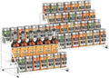 Spice Rack Organizer for Cabinet, 4 Tiered Spice Rack Organizer, Tiered by GIGIFTREE