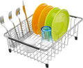 iPEGTOP Expandable Dish Drying Rack Over Sink, Rustproof Stainless Steel Basket by iPEGTOP